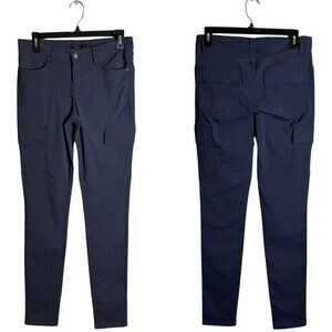 Prana Meme Cargo Printed Skinny Leg Pants Women's 6 Gray Hiking Outdoor NWOT